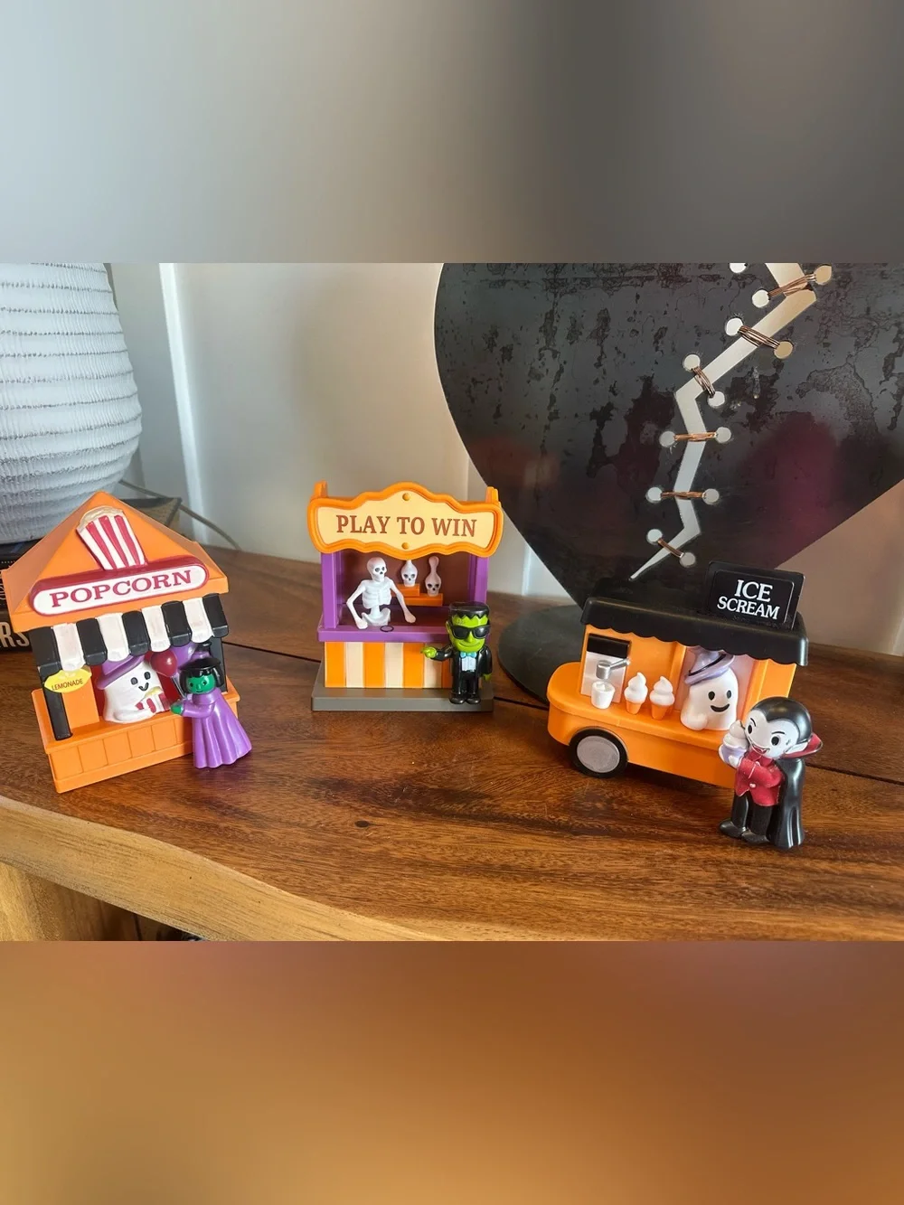 Target Bullseye Playground Halloween Carnival Village Decor Set of 3